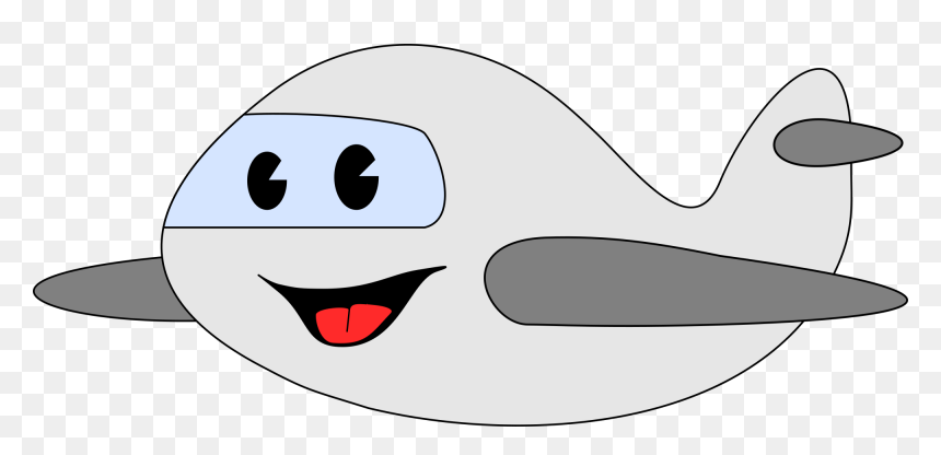 Cute Happy Airplane Svg Clip Arts - Happy Plane Clip Art, HD Png Download - cartoon airplane png