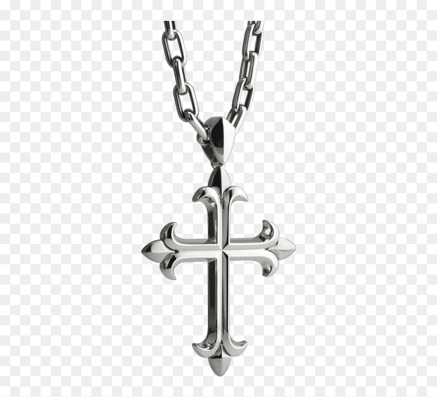 Platinum Cross Pendant, HD Png Download - cross necklace png