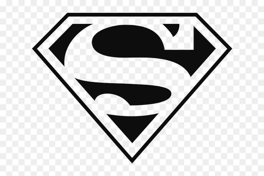 Superman Logo Home Black And - Logo Superman, HD Png Download - superman logo black and white png