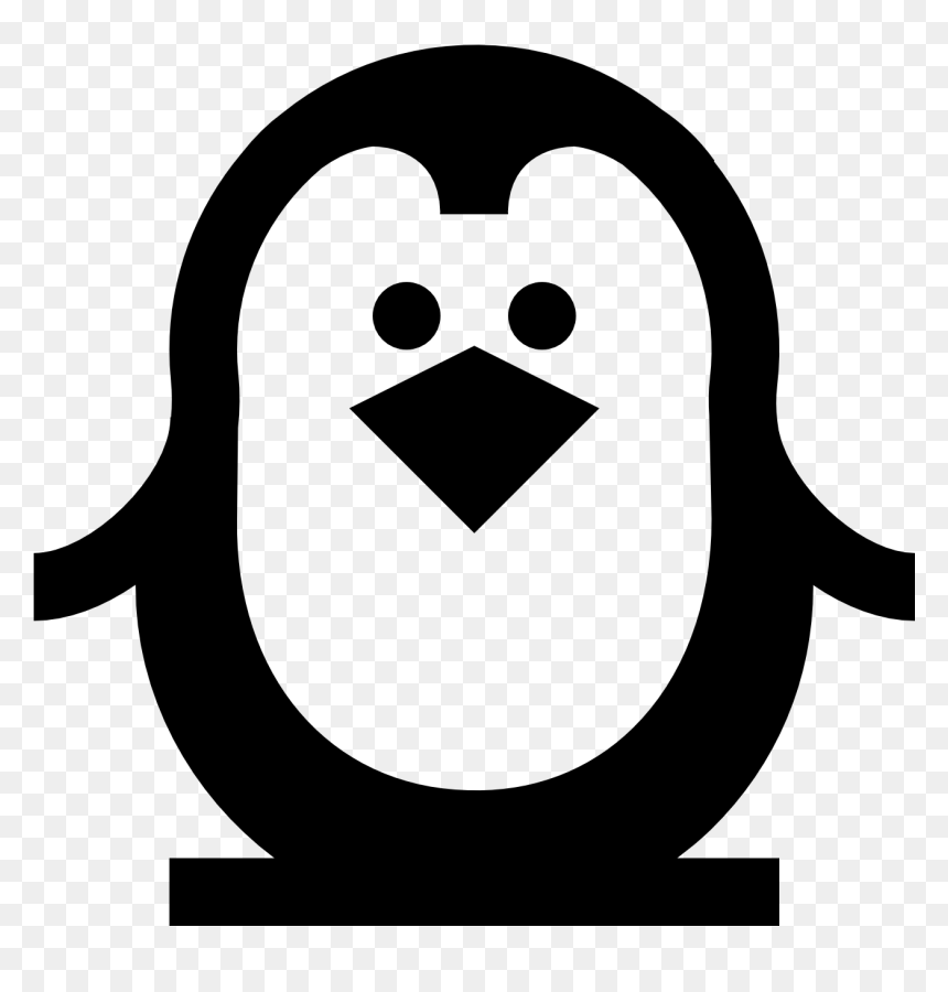 Christmas Penguin Outline - Portable Network Graphics, HD Png Download - christmas penguin png