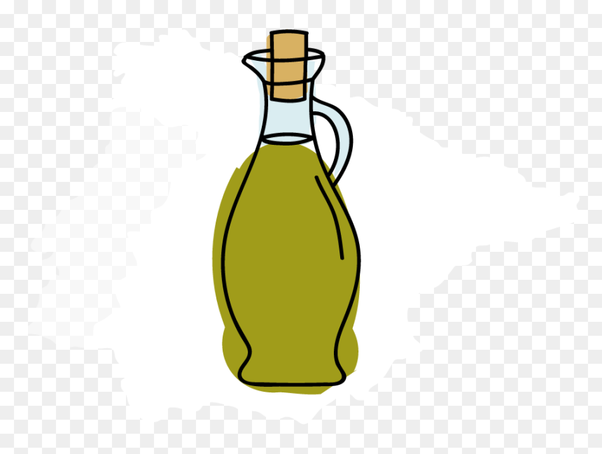 Glass Bottle, HD Png Download - olive tree png