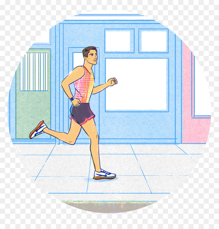Runner Twenty Paul Tuller Illustration Fitness Running - Jogging, HD Png Download - spots png