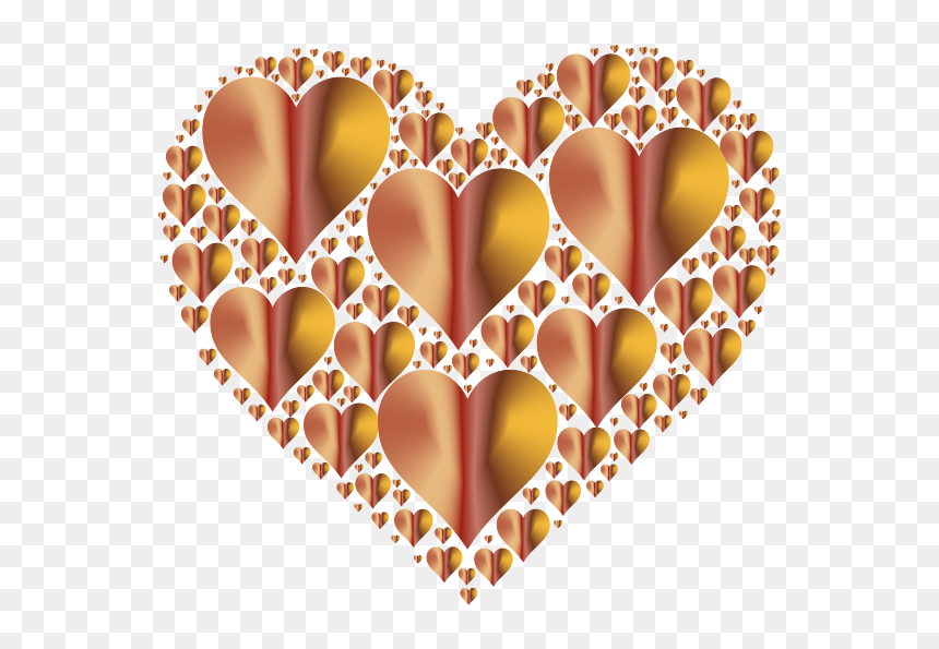 Hearts In Heart Rejuvenated 7 No Background - Portable Network Graphics, HD Png Download - valentine background png