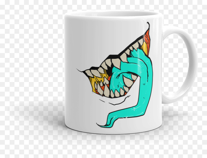 Monster Mouth Mug - Coffee Cup, HD Png Download - monster mouth png