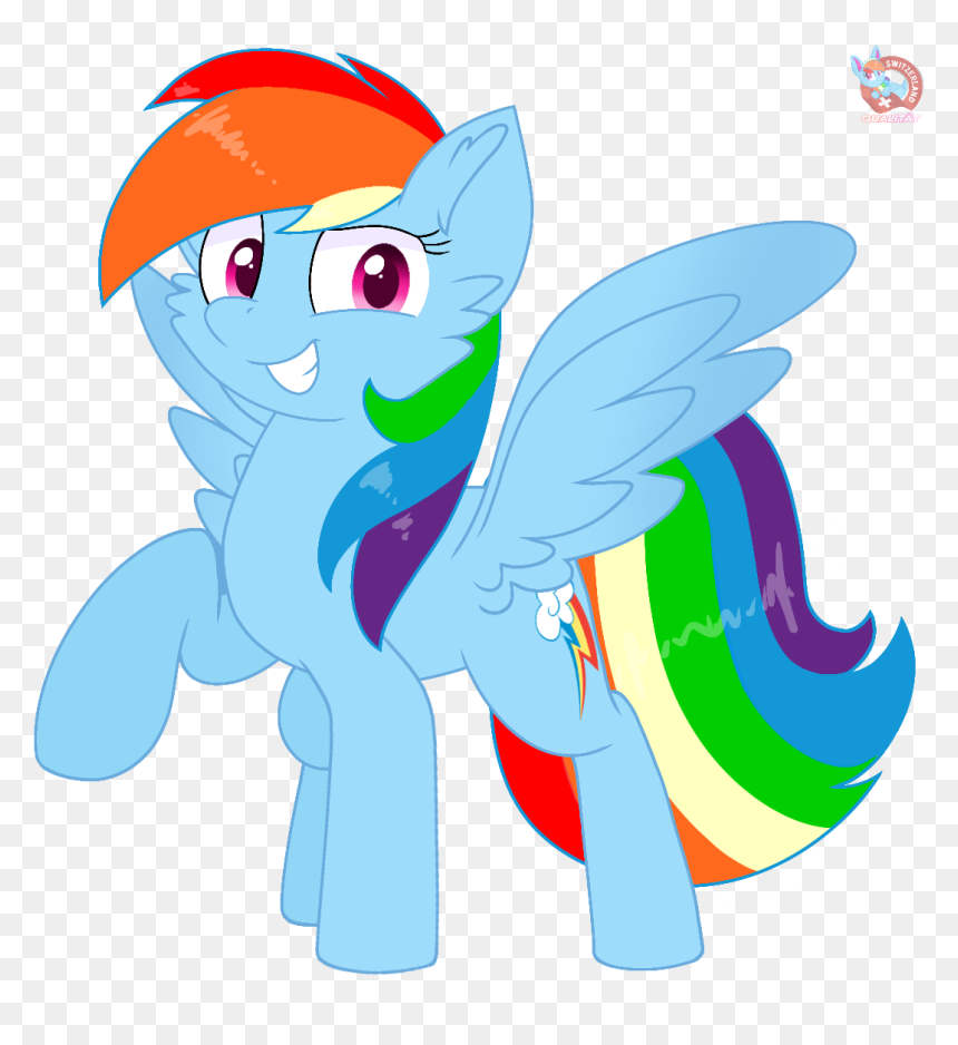 My Little Pony Mane 6, HD Png Download - rainbow vector png