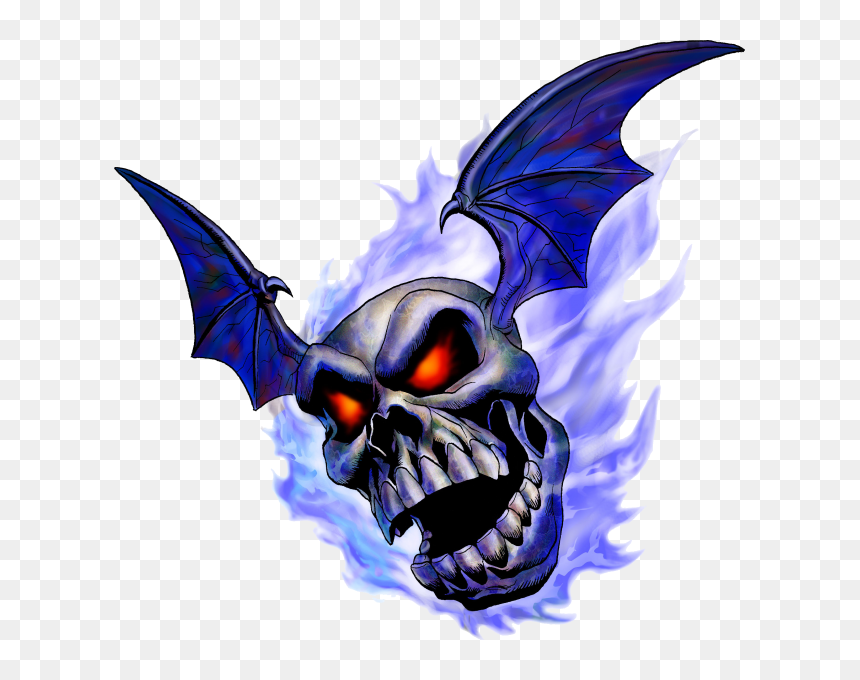 The Bubble Enemy From The Legend Of Zelda On Game Art - Nes Zelda Monster, HD Png Download - fuego azul png