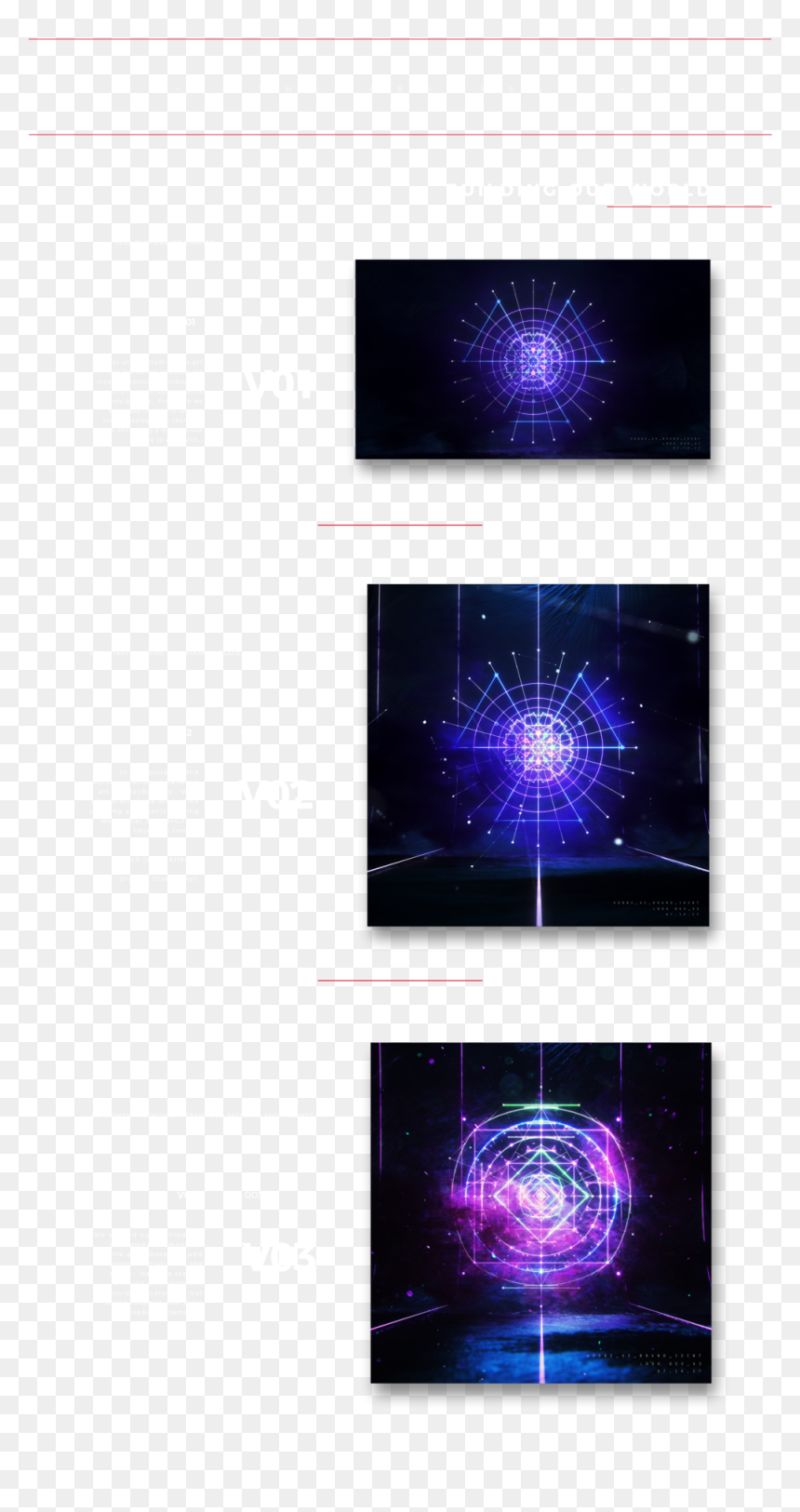 Behance Full Sec3 Mitchb, HD Png Download - purple lens flare png
