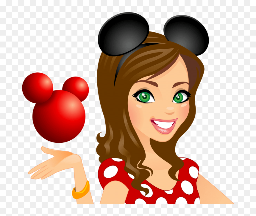 Cropped Mouse Girl - Png Мама С Ребенком, Transparent Png - money cartoon png