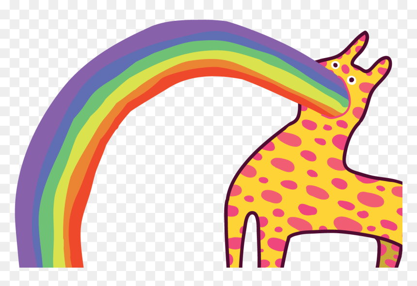 Rainbow Adobe Illustrator Drawing Vector Illustration - Giraffe, HD Png Download - rainbow vector png