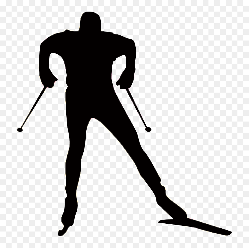 Cross Country Skis Clipart Banner Freeuse Download - Cross Country Skiing Vector, HD Png Download - skiing png