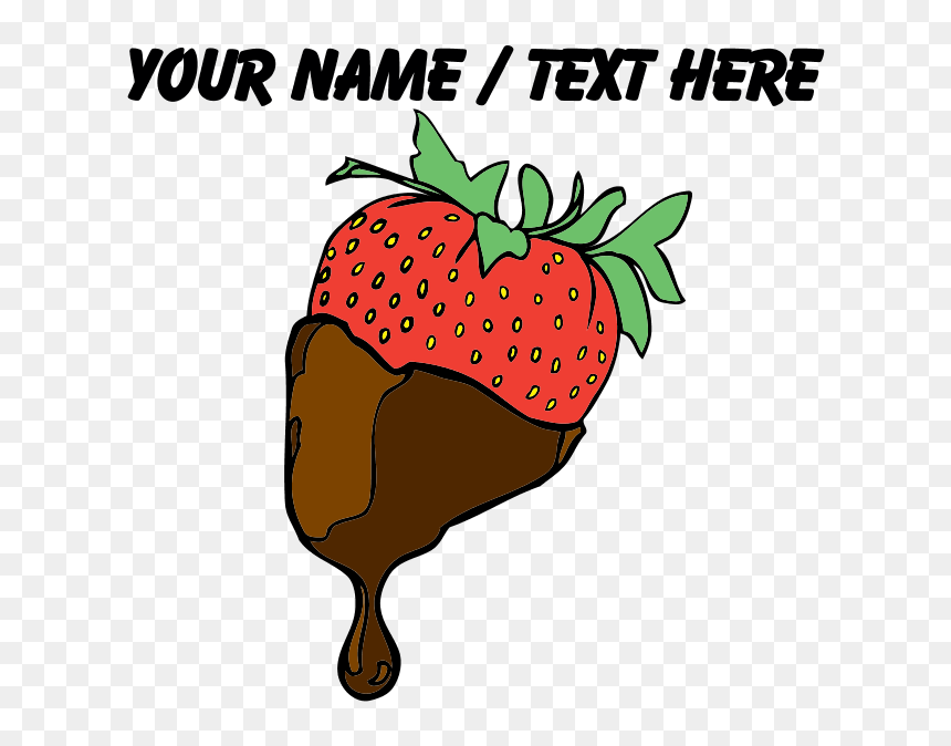 Personalized Chocolate Covered Strawberry Pajamas, HD Png Download - chocolate covered strawberries png