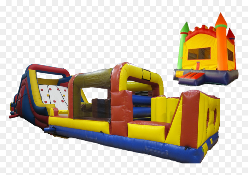Rockclimbslide Obstaclecourse Bouncehouse, HD Png Download - birthday blower png
