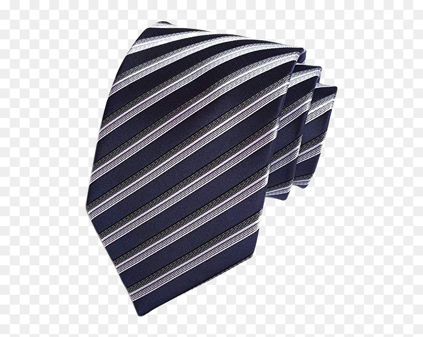 Secdtie Striped Navy, White And Black Tie - Tie, HD Png Download - necktie png