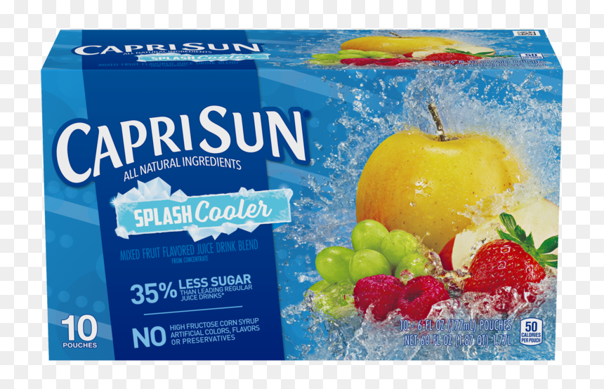 Strawberry Banana Capri Sun, HD Png Download - juice splash png
