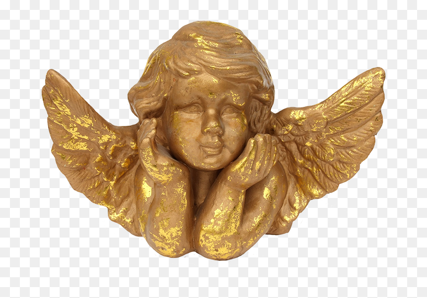 Baby Angel Png Image Background - Gold Angel Png, Transparent Png - angel statue png