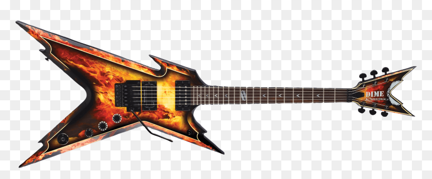 Explosion W/case - Dimebag Darrell Razorback Explosion, HD Png Download - guitar player png