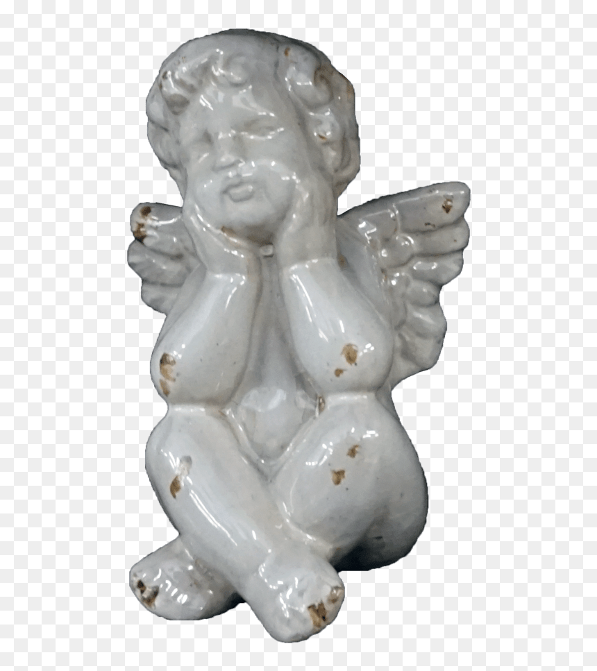 Porcelain Angel - Porcelain Figurines Png, Transparent Png - angel statue png