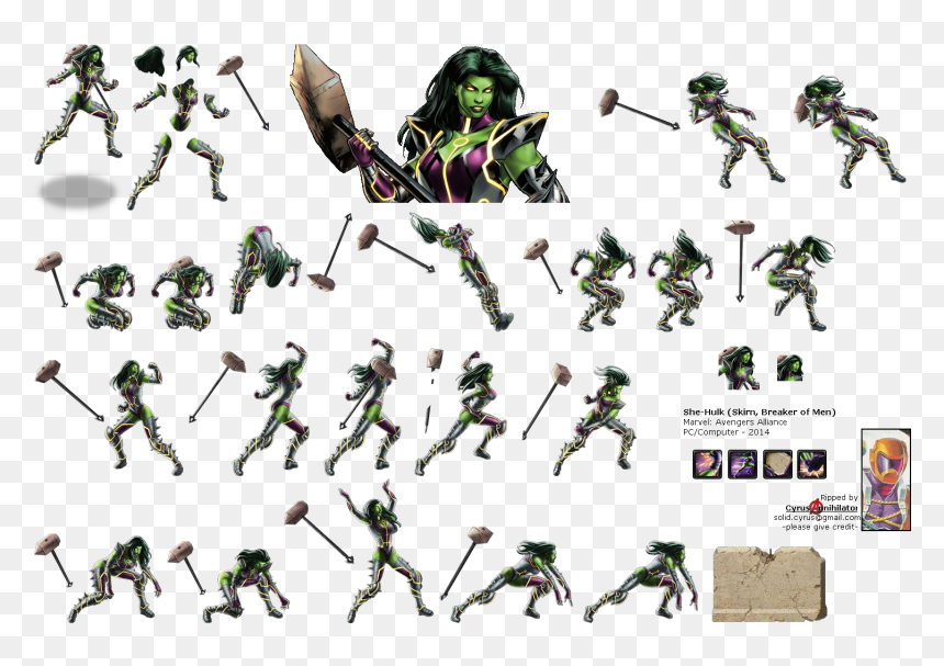 Click For Full Sized Image She-hulk, HD Png Download - she hulk png