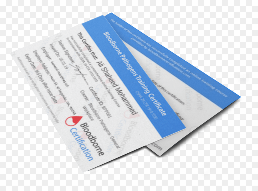 Bloodborne Pathogen Certificate - Label, HD Png Download - bloodborne logo png