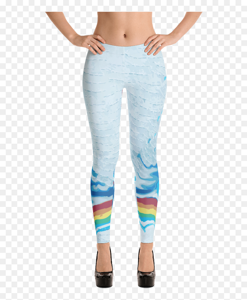 Pastel Galaxy Leggings, HD Png Download - rainbow vector png