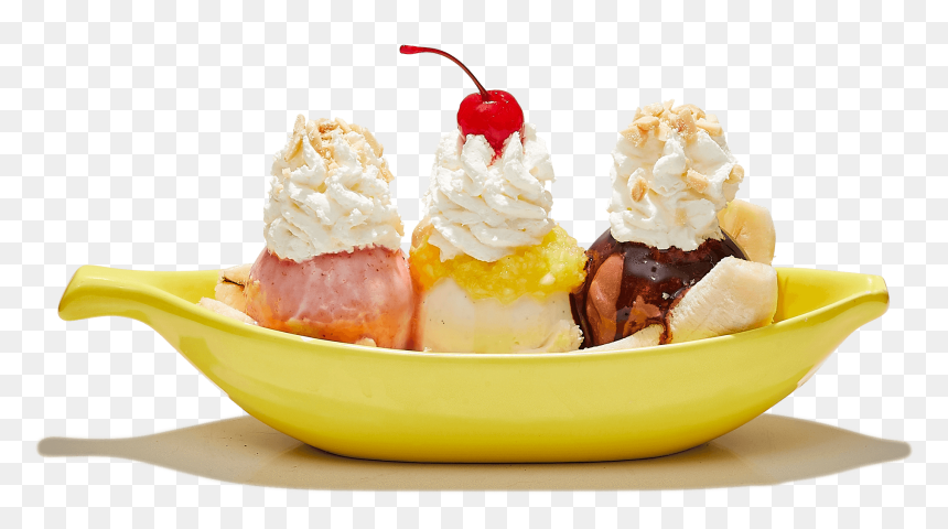 Banana Split, HD Png Download - sundae png