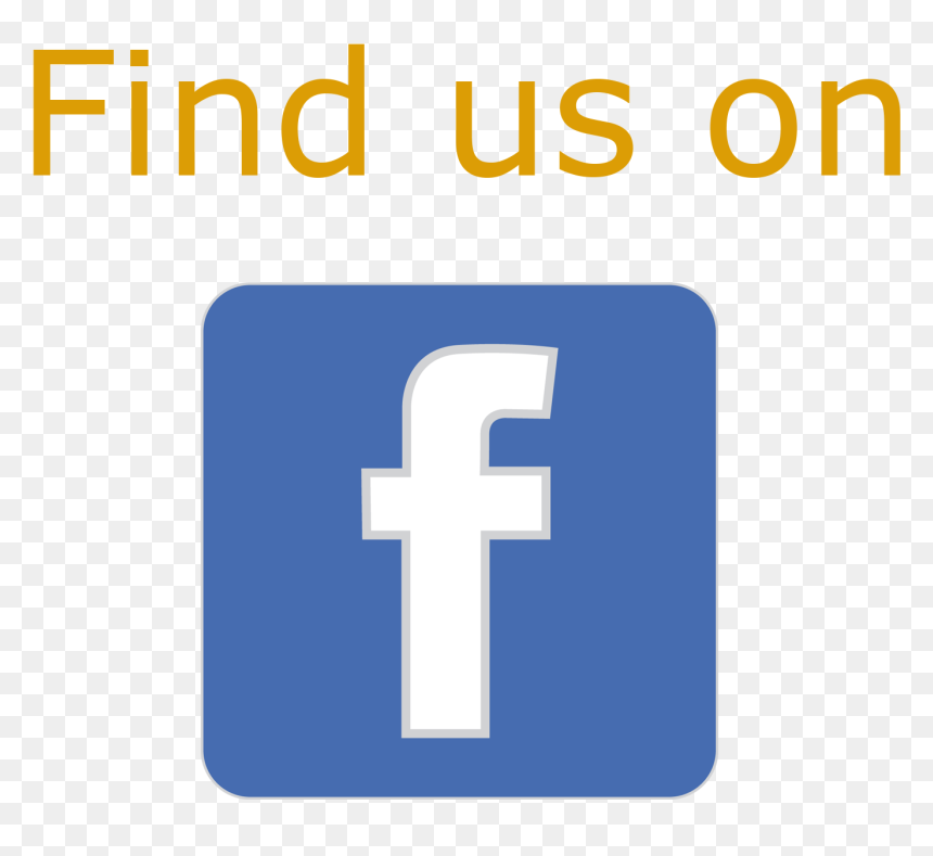 Find Us On Fb - Cross, HD Png Download - like us on facebook transparent png