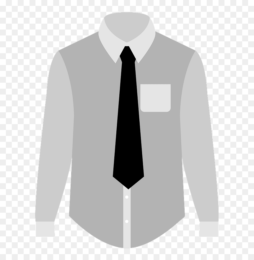 Dress Shirt Necktie Clipart - Formal Wear, HD Png Download - necktie png