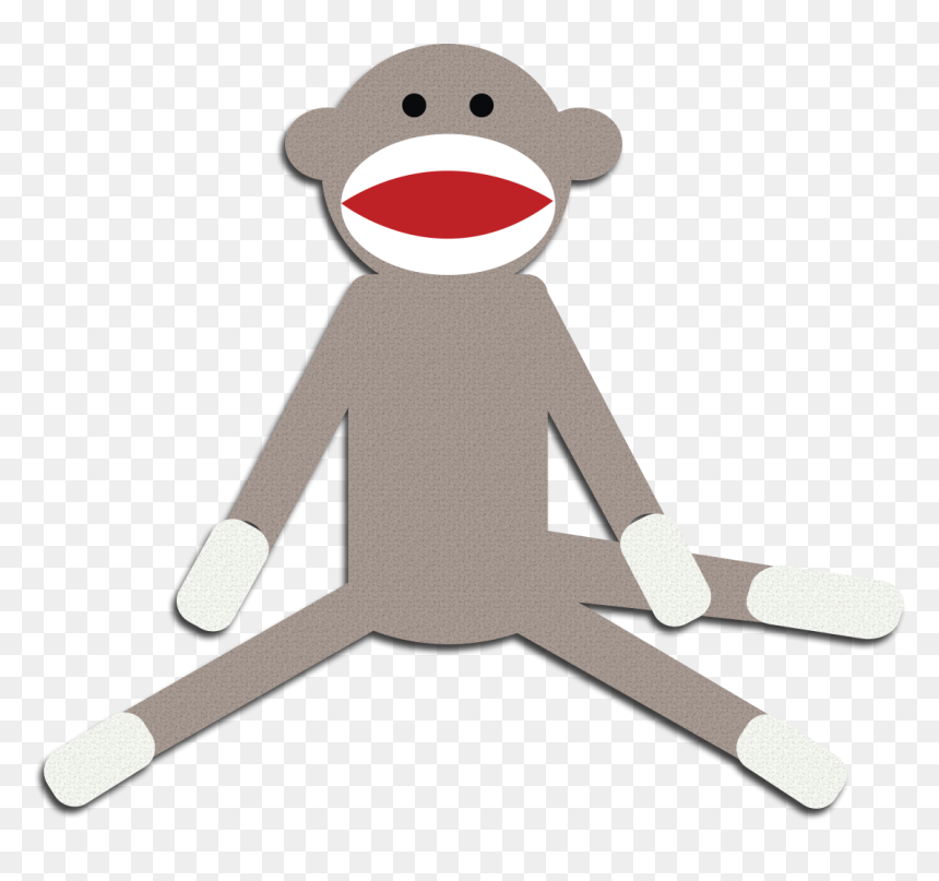 Monkey Clipart Cute Monkey Clipart Schylling Sock Monkey - Clip Art, HD Png Download - cute monkey png