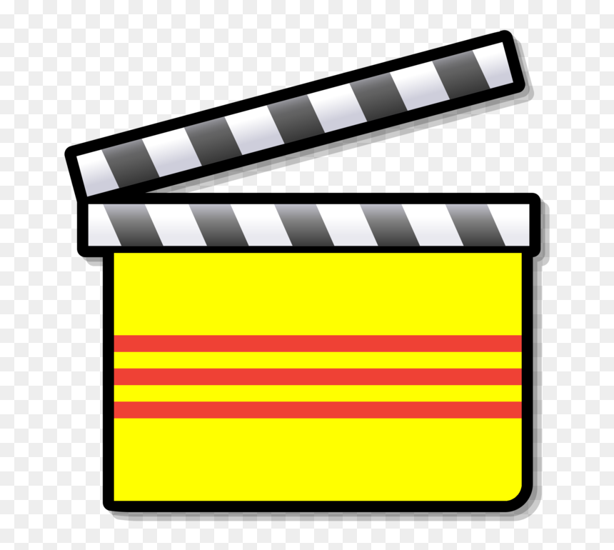 Silent Film Clipart, HD Png Download - clapperboard png