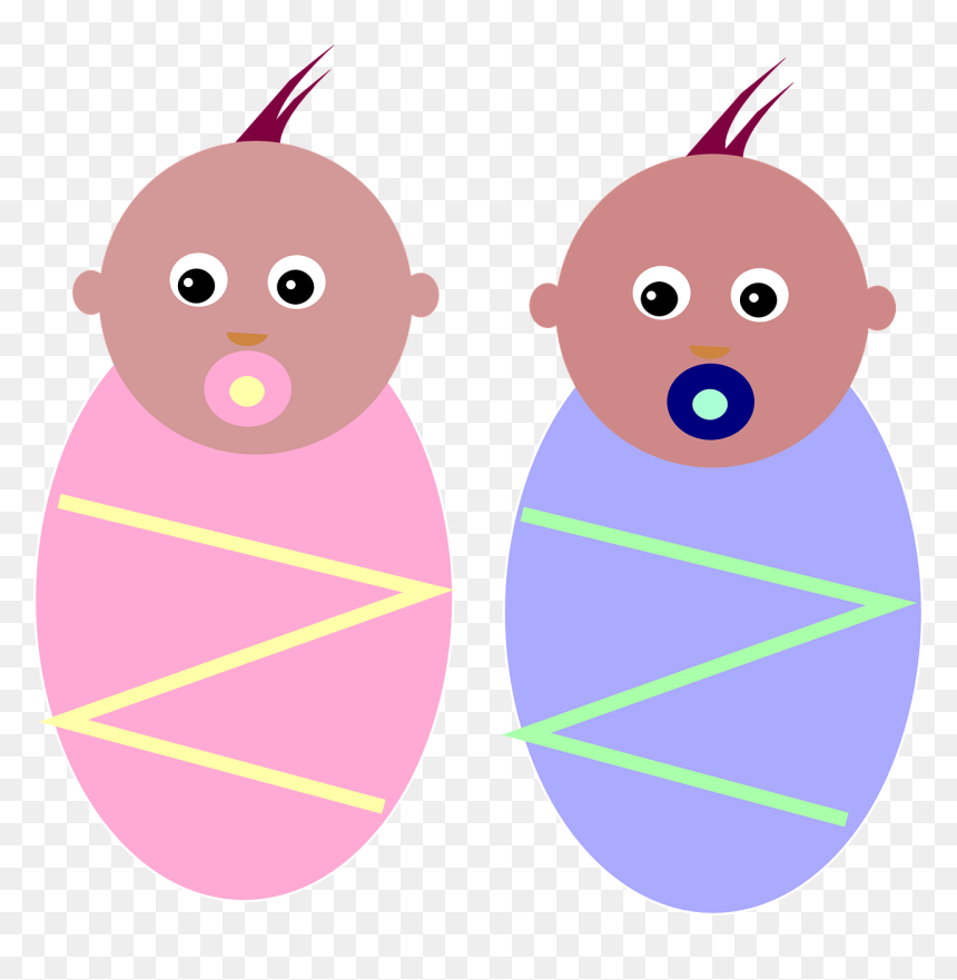 Why Do Twins Make Up Their Own Language - Newborn Clipart, HD Png Download - twins png