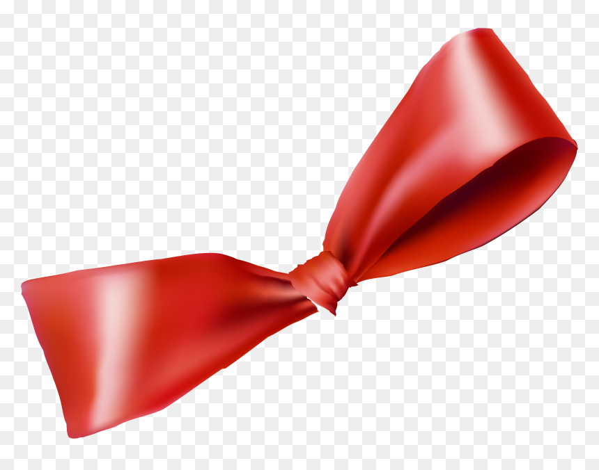 Bow Tie Red Necktie - Satin, HD Png Download - necktie png
