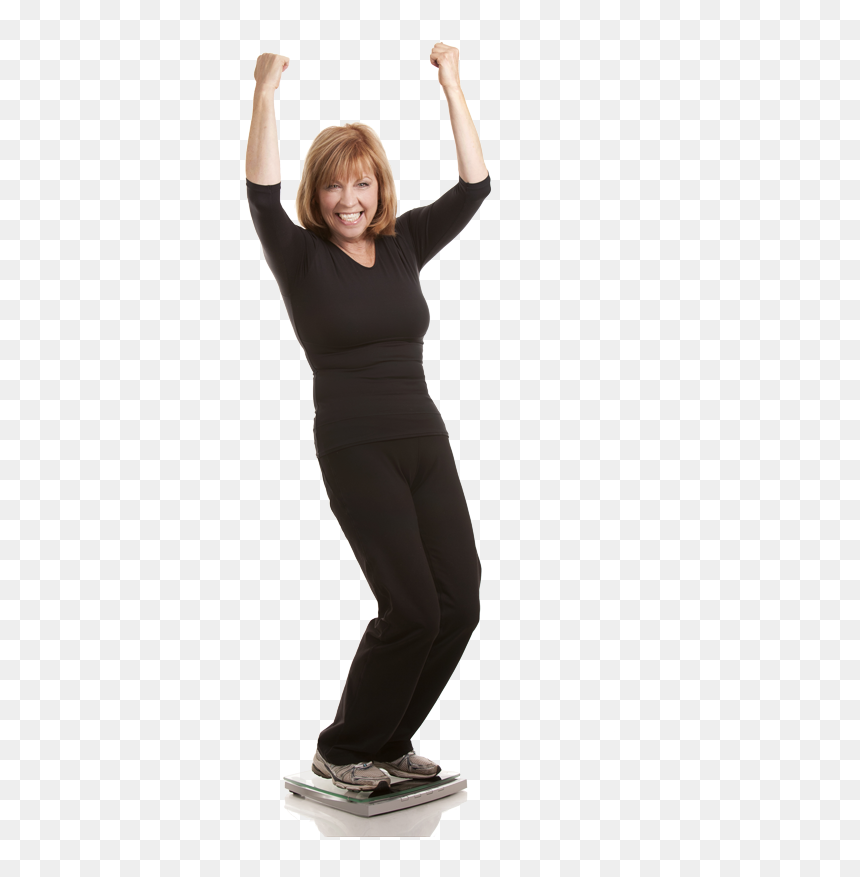 Surprised Woman Weight Loss, HD Png Download - weight loss png