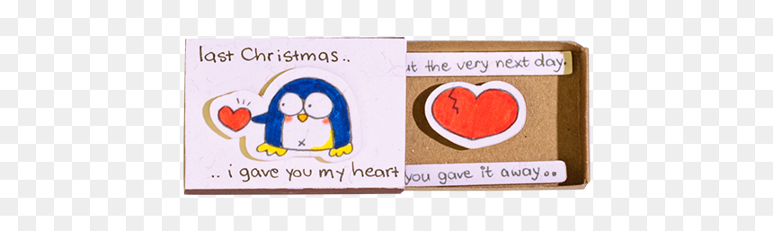 Penguin Last Christmas I Gave You My Heart"
 Src="//cdn - Cartoon, HD Png Download - christmas penguin png
