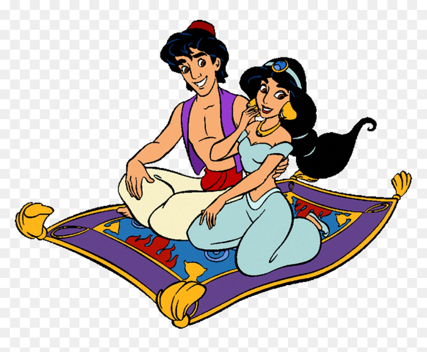 Princess Jasmine Clipart Disney"s Aladdin - Aladdin And Jasmine Clipart, HD Png Download - princess jasmine png