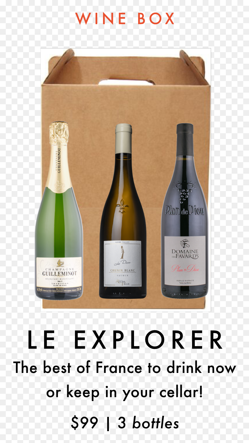 La Cave April Wine Club Box Selection - Portable Network Graphics, HD Png Download - champagne bottles png