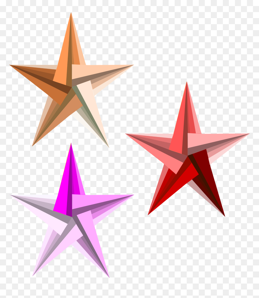 Triangle, HD Png Download - estrelas png