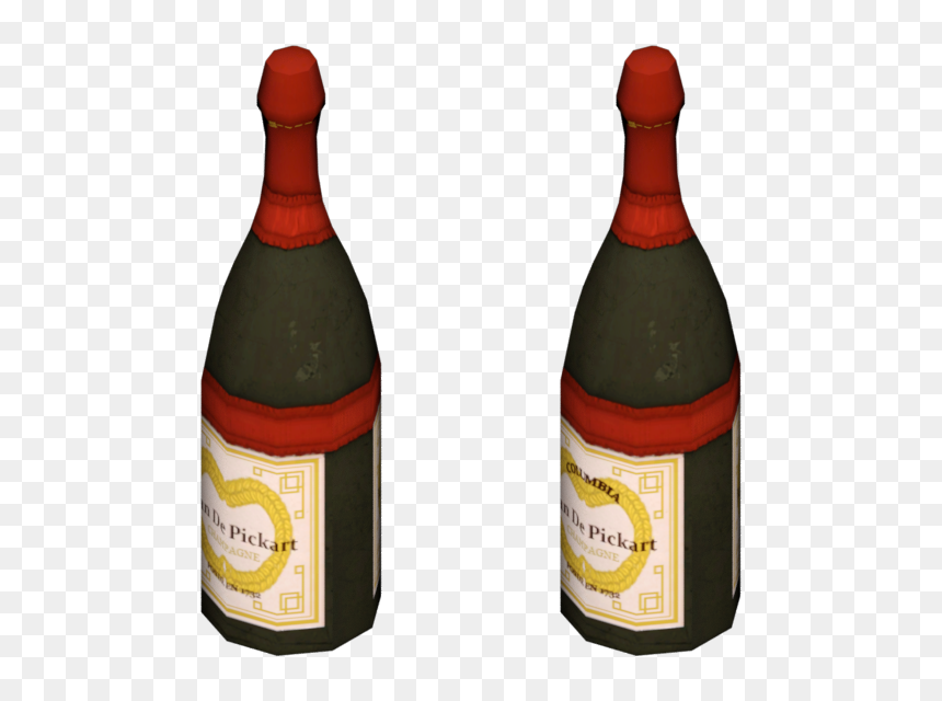 Download Zip Archive - Glass Bottle, HD Png Download - champagne bottles png