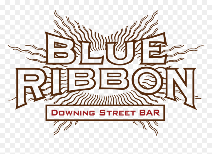 Blue Ribbon Downing Street Bar Bromberg Bros - Illustration, HD Png Download - blue bar png