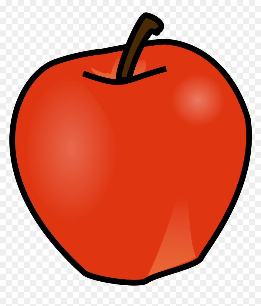 Apple With Word Apple And Worm Clipart Clip Freeuse - Apple Fruit Clip Art, HD Png Download - apple png clipart