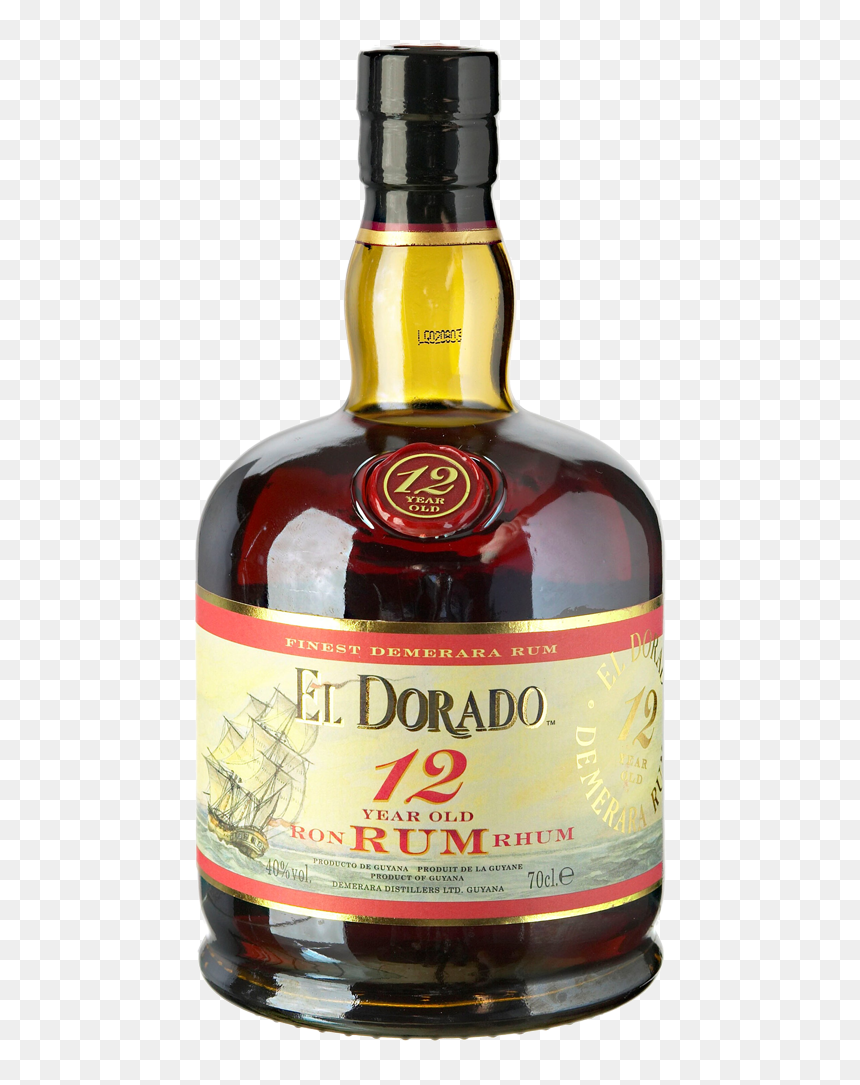 El Dorado 12 Year Rum - El Dorado Rum Png, Transparent Png - rum png