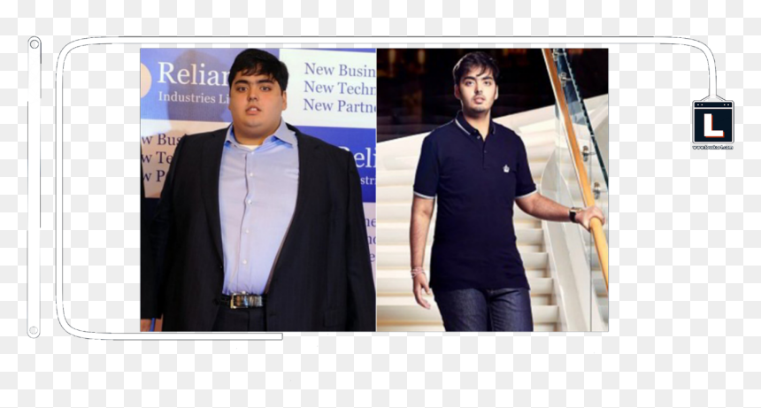 Akash Ambani Body Transformation, HD Png Download - weight loss png