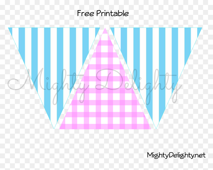Lemonade Stand Bunting Water Mark Image - Triangle, HD Png Download - lemonade stand png