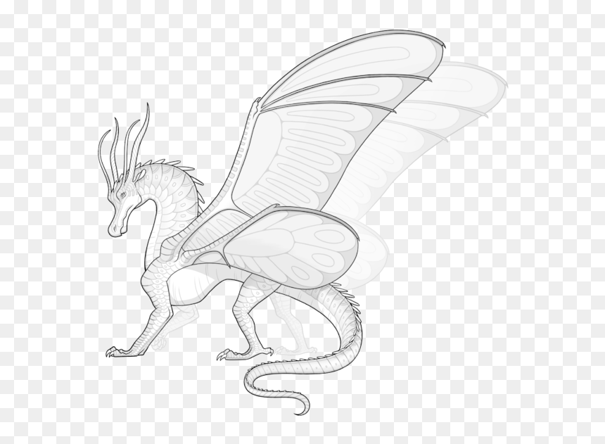 Vector Royalty Free Library Albatross Drawing Tribal - Wings Of Fire Hybrid Bases, HD Png Download - tribal wings png