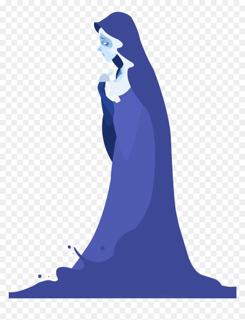 “feeling Blue ” - Blue Diamond Steven Universe Silhouette, HD Png Download - blue diamond png