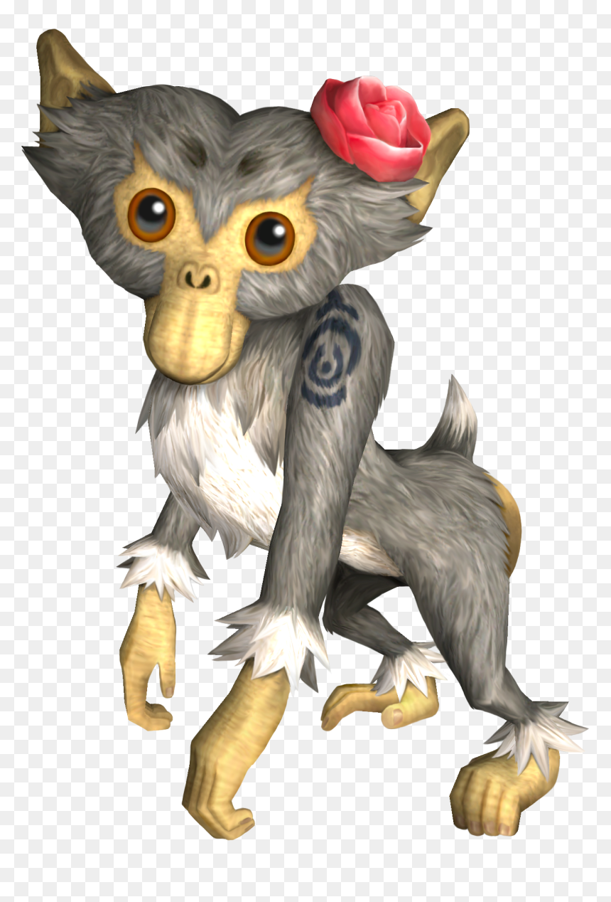 Monkey - Singe Zelda Twilight Princess, HD Png Download - cute monkey png