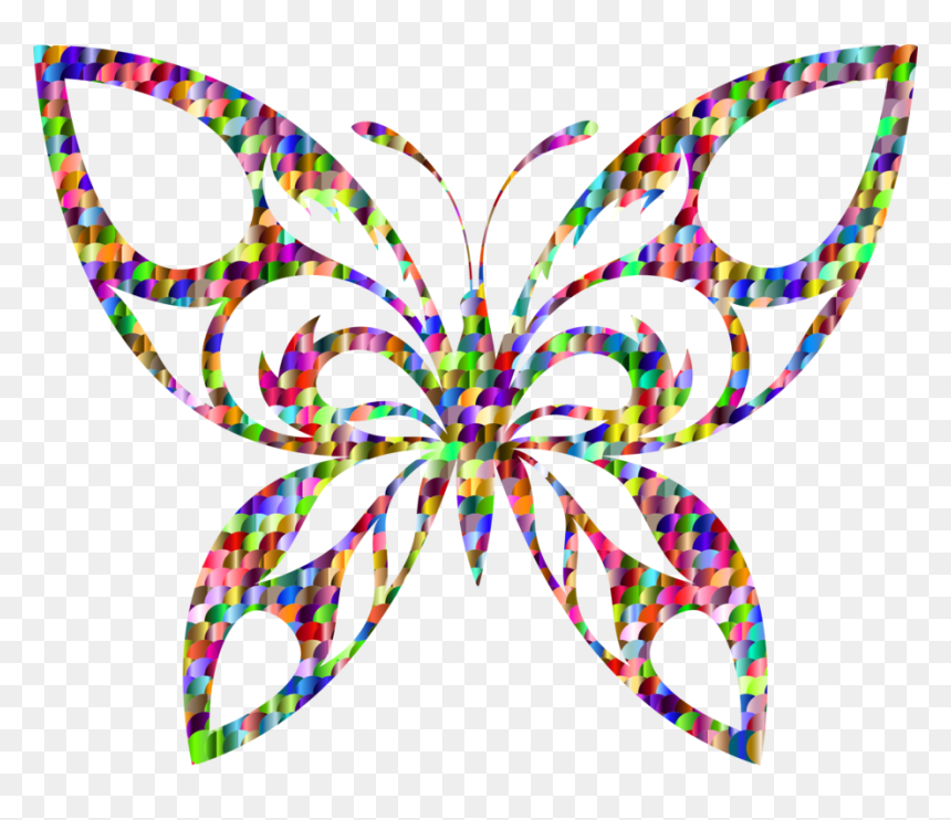 Butterfly,symmetry,wing - Pink And Gold Butterfly, HD Png Download - tribal wings png