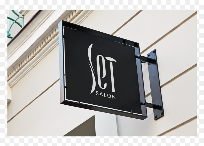 Wall Mounted Signs Outdoor, HD Png Download - hair salon logo png