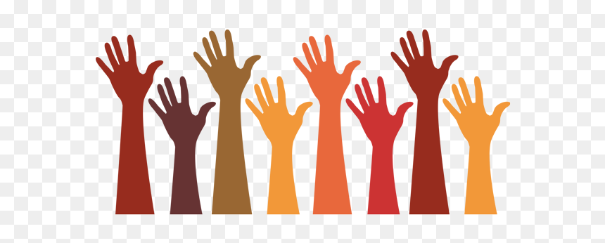 Diversity Hands Of Different Colours Reaching Skyward - Hands Diversity Png, Transparent Png - reaching hand png
