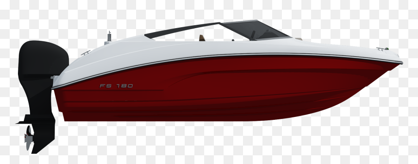 Lancha Fs Yachts Fs 180 Vermelha 3d - Lanchas Png, Transparent Png - speed boat png