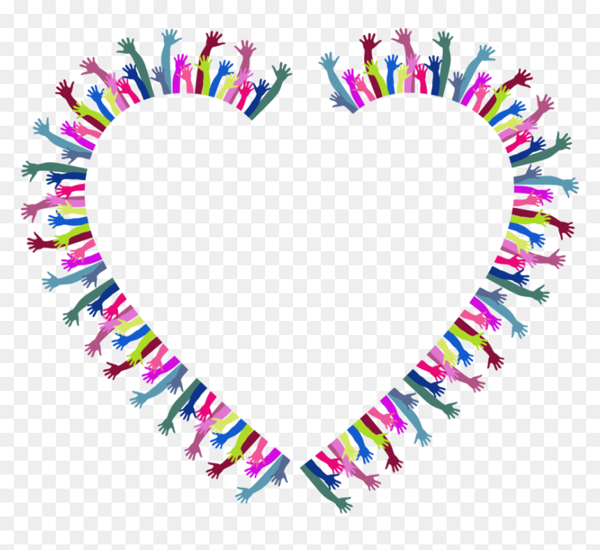 Heart,love,symmetry - Free Clip Art Heart In Hands, HD Png Download - reaching hand png